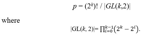 bound of n=2^k state different additions
